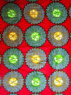 画像1: アフリカンプリント生地 パーニュ