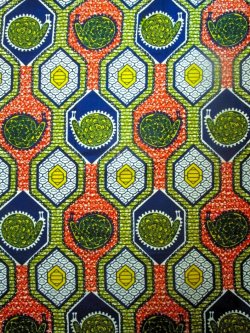 画像1: アフリカンプリント生地 パーニュ