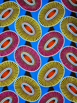 画像1: アフリカンプリント生地 パーニュ