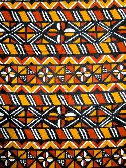 画像1: アフリカンプリント生地 パーニュ