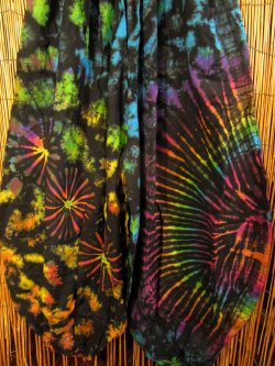 画像2: タイダイ染め＊コットン素材＊ゆったりシルエット＊ビッグアラジンパンツ＊バルーンパンツ