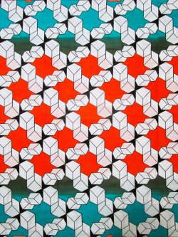 画像1: アフリカンプリント生地 パーニュ