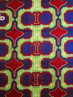 画像1: アフリカンプリント生地 パーニュ