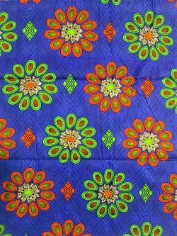 画像1: アフリカンプリント生地 パーニュ