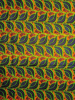 画像1: アフリカンプリント生地 パーニュ