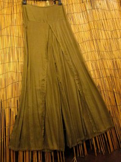 画像3: 無地＊レーヨン素材＊巻きタイプ＊ロングパンツ＊ラップパンツ