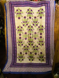 画像1: 【２１６ｃｍ×１４８ｃｍ】インド綿＊マルチクロス