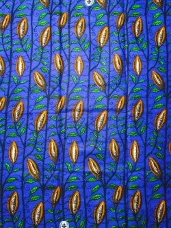 画像1: アフリカンプリント生地 パーニュ