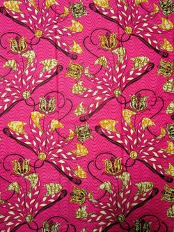 画像1: アフリカンプリント生地 パーニュ