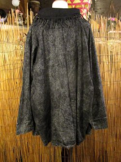 画像3: ストーンウォッシュ加工＊コットン素材＊ゆったりサイズ＊２ＷＡＹ＊フリンジ＊スナフキン＊旅人風コート