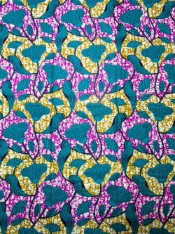 画像1: アフリカンプリント生地 パーニュ