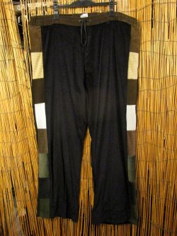 画像1: パッチワーク＊コーデュロイ素材＊ゆったり＊ロングパンツ