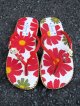 【２２・５ｃｍ〜２３ｃｍ】お花プリント＊鈴付き＊ビーチサンダル
