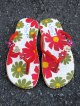 【２２ｃｍ〜２２・５ｃｍ】お花プリント＊鈴付き＊ビーチサンダル