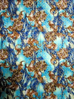 画像1: アフリカンプリント生地 パーニュ