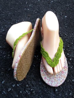 画像3: 【２４・５ｃｍ〜２５ｃｍ】レトロ調＊小花プリント＊ビーチサンダル