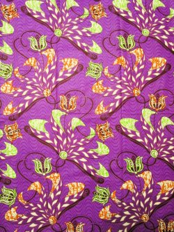 画像1: アフリカンプリント生地 パーニュ