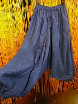 画像3: 二色の糸＊コッン素材＊シンプル＊ふんわり＊サルエルパンツ