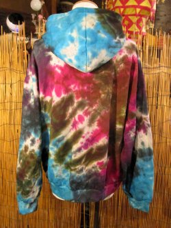 画像3: タイダイ染め＊裏起毛＊スウェット生地＊パーカー