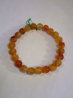 画像1: 【アゲート】８mm＊天然石＊数珠タイプ＊ブレスレット