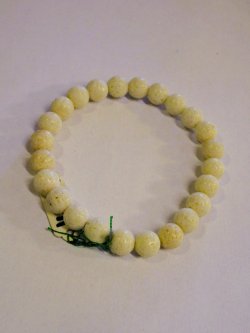 画像1: 【シェル】８mm＊天然石＊数珠タイプ＊ブレスレット