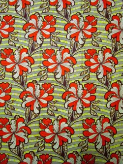 画像1: アフリカンプリント生地 パーニュ