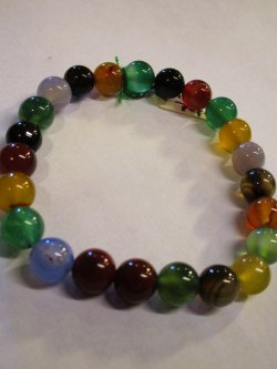 画像3: 【アゲート】８mm＊天然石＊数珠タイプ＊ブレスレット