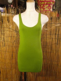 画像1: スパンデックス混合＊レーヨン素材＊ストレッチ＊無地＊マッチョ＊タンクトップ