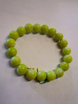 画像1: 【サーペンチン】１０mm＊天然石＊数珠タイプ＊ブレスレット