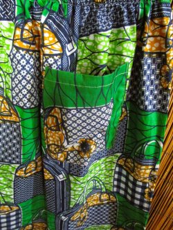 画像4: パーニュ生地＊コットン素材＊アフリカンプリント＊ロングスカート