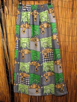 画像1: パーニュ生地＊コットン素材＊アフリカンプリント＊ロングスカート