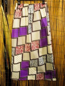 画像1: パーニュ生地＊コットン素材＊アフリカンプリント＊ロングスカート