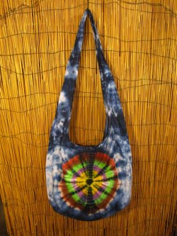 画像2: タイダイ染め＊コットン素材＊ショルダーバッグ