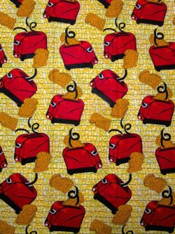 画像1: アフリカンプリント生地 パーニュ