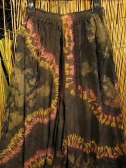 画像2: ラヴァタイダイ染め＊レーヨン素材＊ゆったりシルエット＊ビッグアラジンパンツ＊バルーンパンツ