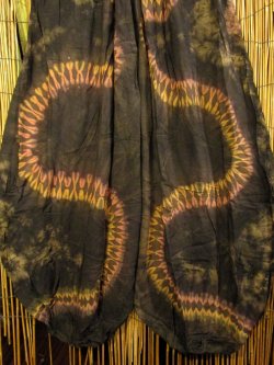 画像3: ラヴァタイダイ染め＊レーヨン素材＊ゆったりシルエット＊ビッグアラジンパンツ＊バルーンパンツ