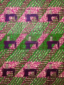 画像1: アフリカンプリント生地 パーニュ