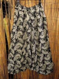 画像1: 和風プリント＊レーヨン素材＊ふんわり＊サルエルパンツ