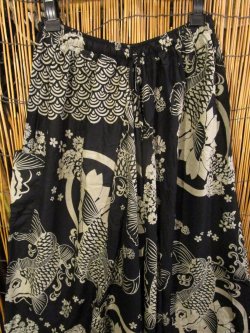 画像2: 和風プリント＊レーヨン素材＊ふんわり＊サルエルパンツ