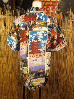 画像3: 和風プリント＊コットン＆リネン混紡＊個性的＊半袖＊アロハシャツ ＊Ｍ