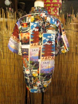 画像3: 和風プリント＊コットン＆リネン混紡＊個性的＊半袖＊アロハシャツ ＊Ｍ