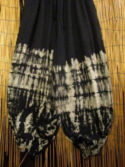 画像3: タイダイ染め＊ストレッチコットン素材＊ゆったりシルエット＊ビッグアラジンパンツ＊バルーンパンツ