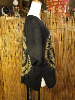 画像2: モノトーンタイダイ染め＊レーヨン素材＊半袖＊プルオーバー