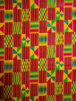 画像1: アフリカンプリント生地 パーニュ