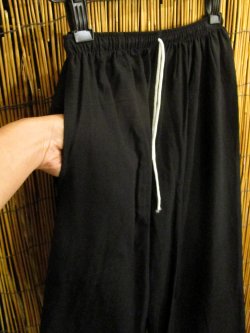 画像2: 黒色＊コットン素材＊すっきり＊アラジンパンツ
