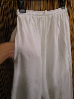 画像2: 白色＊コットン素材＊すっきり＊アラジンパンツ
