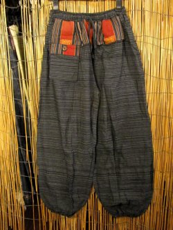 画像1: ナガ族＊コットン素材＊ふんわり＊アラジンパンツ