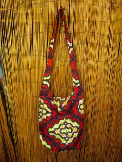 画像1: パーニュ生地＊アフリカンプリント＊ショルダーバッグ
