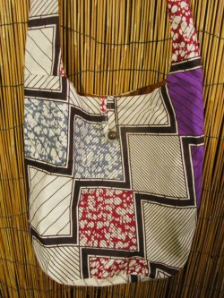 画像2: パーニュ生地＊アフリカンプリント＊ショルダーバッグ