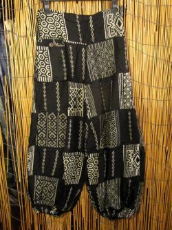 画像1: アジアンプリント＊レーヨン素材＊ふんわり＊アラジンパンツ